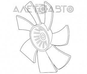 Крыльчатка вентилятора охлаждения правая Acura MDX 14-20 новый OEM оригинал
