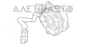 Мотор вентилятора охолодження прав Acura TLX 15-2.4