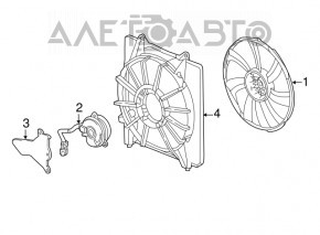 Мотор вентилятора охолодження прав Acura TLX 15-3.5 TYC