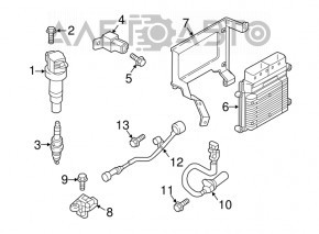 Кронштейн блока ECU Hyundai Tucson 16-20 2.0 AWD