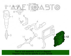 Блок ECU компьютер двигателя Hyundai Sonata 18-19 hybrid