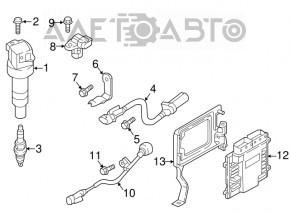 Блок ECU компьютер двигателя Hyundai Sonata 18-19 hybrid