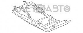 Плафон освітлення передній VW CC 08-17 сірий, без люка, тип 2