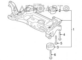 Подрамник передний Audi Q3 8U 15-18