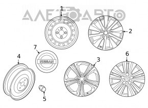 Запасное колесо докатка Nissan Sentra 20- R16 125/70