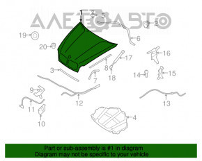 Капот голый BMW X5 X6 E70 E71 07-13