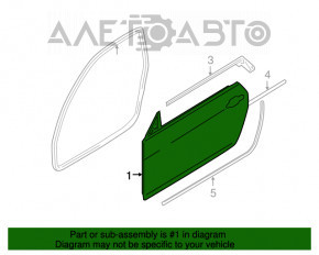 Дверь голая передняя правая BMW 335i e92 07-13