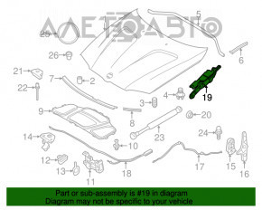 Петля капота ліва BMW X3 F25 11-17