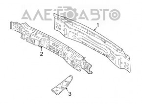 Задня панель BMW X1 F48 16-22 2 частини