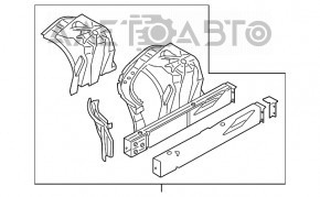 Четверть передняя правая BMW 7 G11 G12 16-22