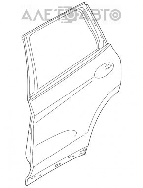 Дверь голая задняя правая BMW X3 G01 18-21