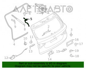 Петля дверей багажника права BMW X3 G01 18-21