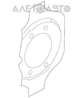 Кожух тормозного диска передний правый Infiniti Q50 14-
