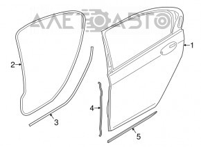 Дверь в сборе задняя правая BMW 7 G12 16-22