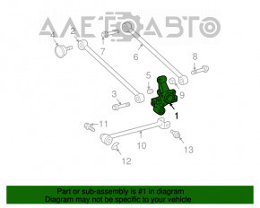 Цапфа зад прав Lexus RX300 RX330 04-09 2WD