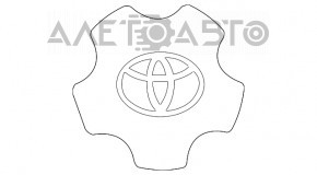 Центральный колпачок на диск Toyota RAV4 потерт, царапины