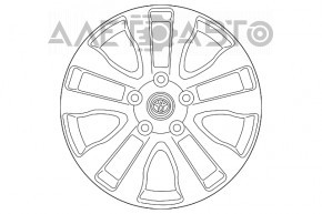 Диск колесный R20 Toyota Sequoia 08-16 platinum бордюрка