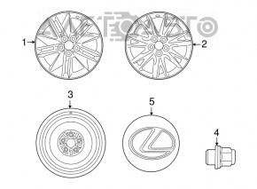 Запасное колесо докатка Toyota Prius V 12-17 R17 135/70 5*114,3