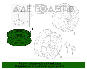 Запасне колесо докатка Acura ILX 13- R17 155/70
