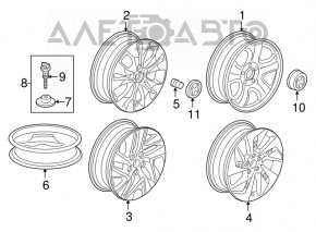 Запасне колесо докатка Honda CRV 12-16 R17 165/80