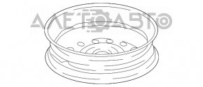 Запасное колесо докатка Honda Accord 13-17 R17 135/80