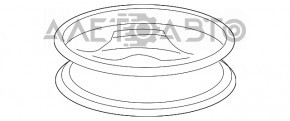 Запасное колесо докатка Honda CRV 17-22 R17 155/90 ржавое