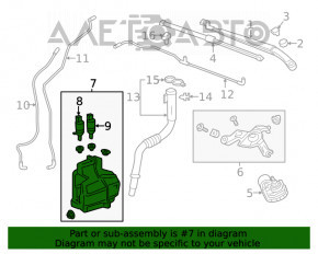 Бачок омывателя Chevrolet Bolt 17- без горловины