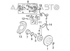 Диск гальмівний передній лев Lexus RX300 RX330 RX350 RX400h 04-09