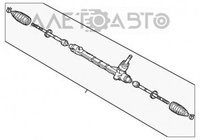 Рейка рулевая Mitsubishi Outlander 14-20 3.0 AUTOAGREGAT