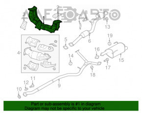 Колектор випускний Subaru Forester 14-18 SJ 2.0