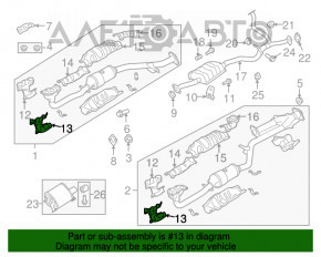 Защита коллектора левая Subaru Outback 10-14 3.6