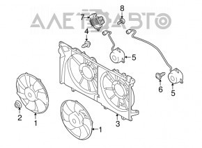 Крильчатка вентилятора охолодження прав Subaru Outback 10-14 3.6