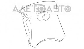 Подушка безопасности airbag в руль водительская Toyota Camry v50 12-14 usa SE