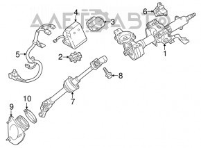 Рульова колонка з EUR Toyota Camry v50 12-14 usa під start-stop