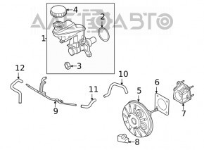 Главный тормозной цилиндр Nissan Sentra 20- с бачком