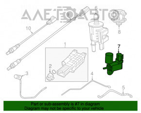 Продувочный регулирующий клапан Fiat 500L 14- 1.4T