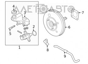 Вакуумный усилитель Nissan Rogue 21-23 US built