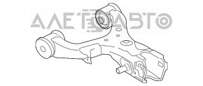 Рычаг нижний задний правый Toyota Sequoia 08-16 порваны сайленты