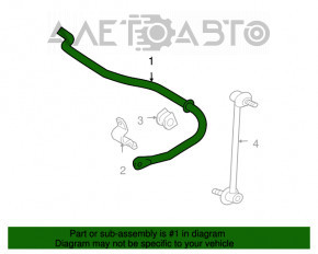 Стабілізатор задній Lexus RX300 RX330 RX350 RX400h 04-09 4WD