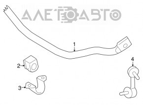 Скоба крепления переднего стабилизатора левая Toyota Camry v50 12-14 usa