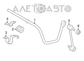 Скоба крепления заднего стабилизатора верхняя часть правая Toyota Camry v50 12-14 usa