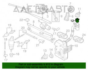 Фильтр бачка омывателя VW Passat b7 12-15 USA новый OEM оригинал