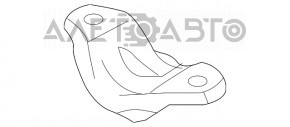 Скоба крепления переднего стабилизатора левая Audi A6 C7 12-18