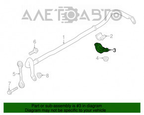 Скоба крепления переднего стабилизатора правая Audi Q5 8R 09-17