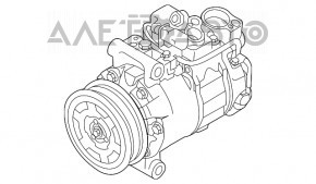Компрессор кондиционера Audi Q7 4L 10-15 3.0 tfsi
