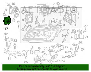 Блок управления фарой правый Audi Q5 8R 13-17 рест ксенон