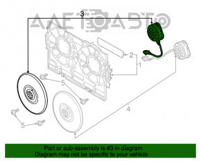 Вентилятор охолодження прав Audi Q5 8R 13-17 3.0 tfsi