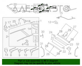 Механизм люка рама Audi Q7 4L 10-15