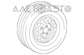 Запасное колесо докатка Audi Q7 4L 10-15