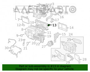 Актуатор моторчик привод печі Audi A4 B9 17-